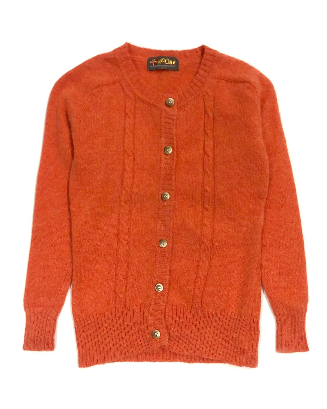 Vintage 오렌지 울 가디건 상품이미지1
