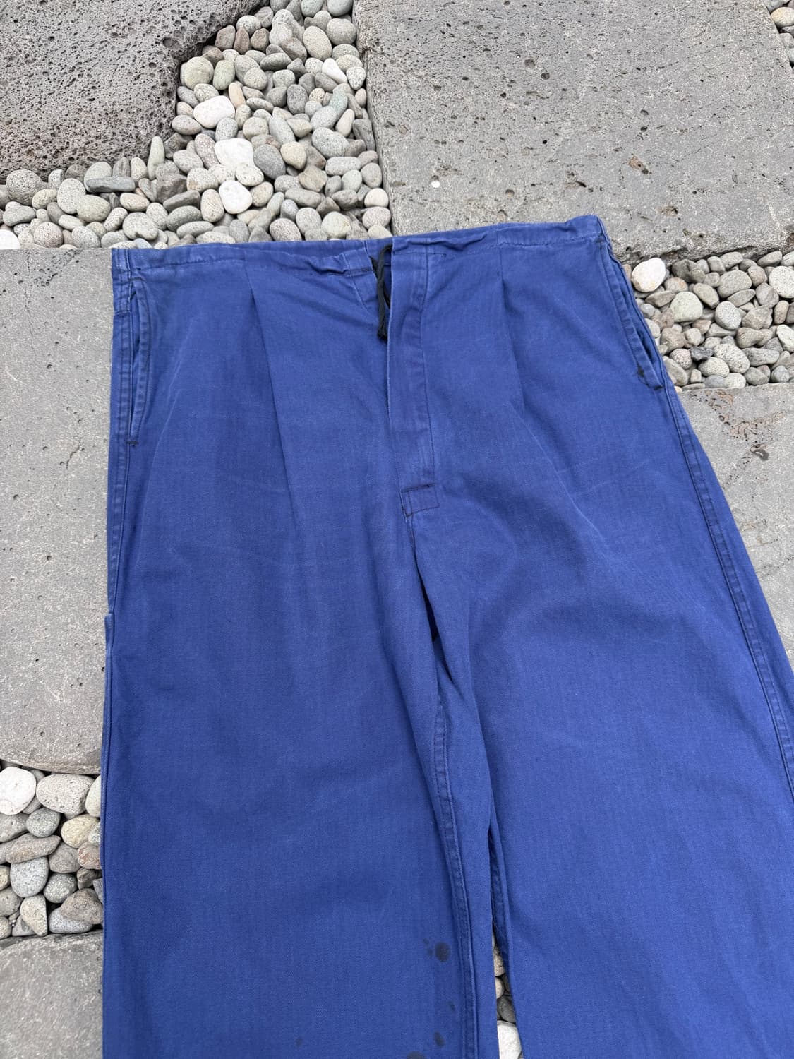 80s GERMAN INK STAINED HBT 헤링본 프렌치워크팬츠 상품이미지5