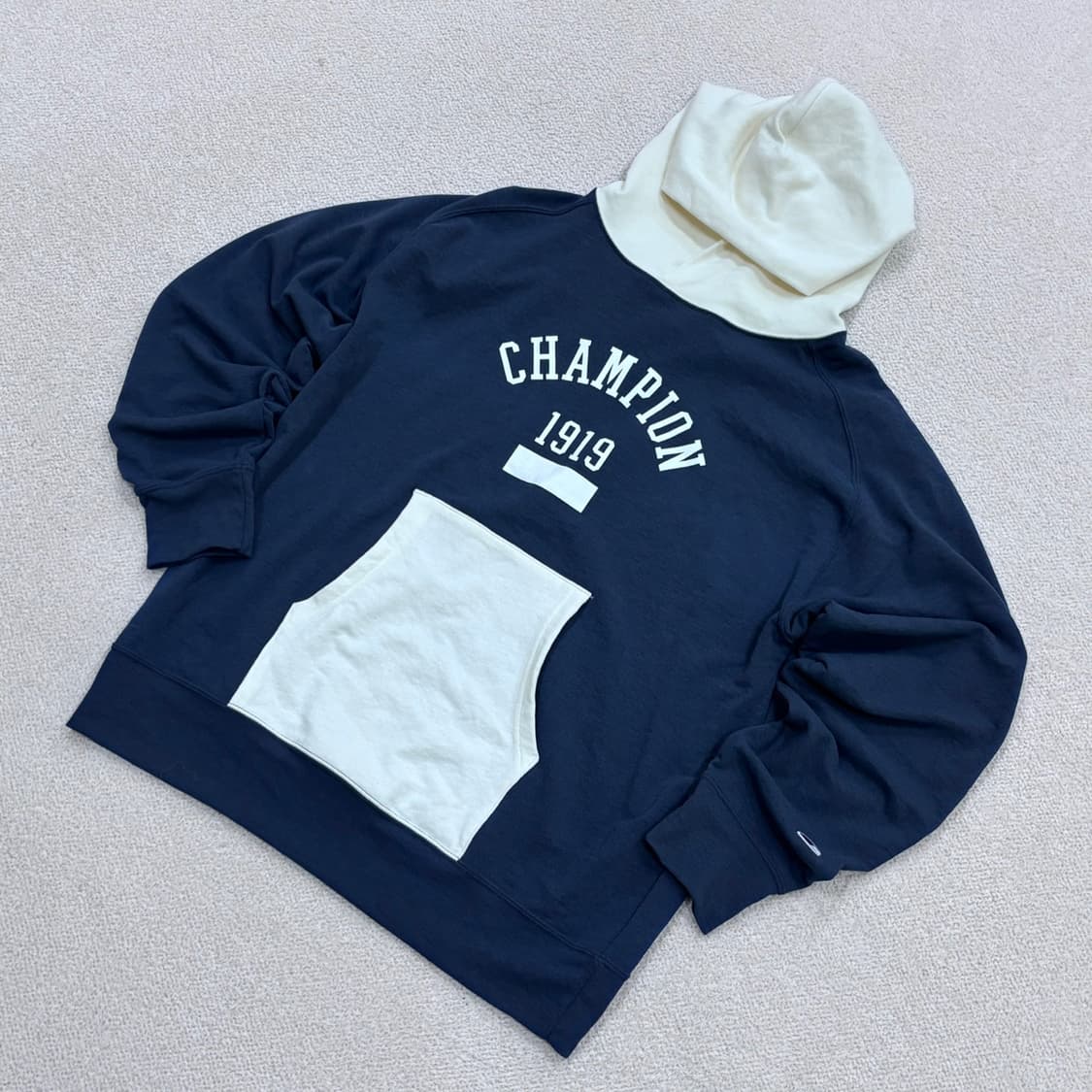 M 챔피온 빅로고 후드 티셔츠 0403E 상품이미지1