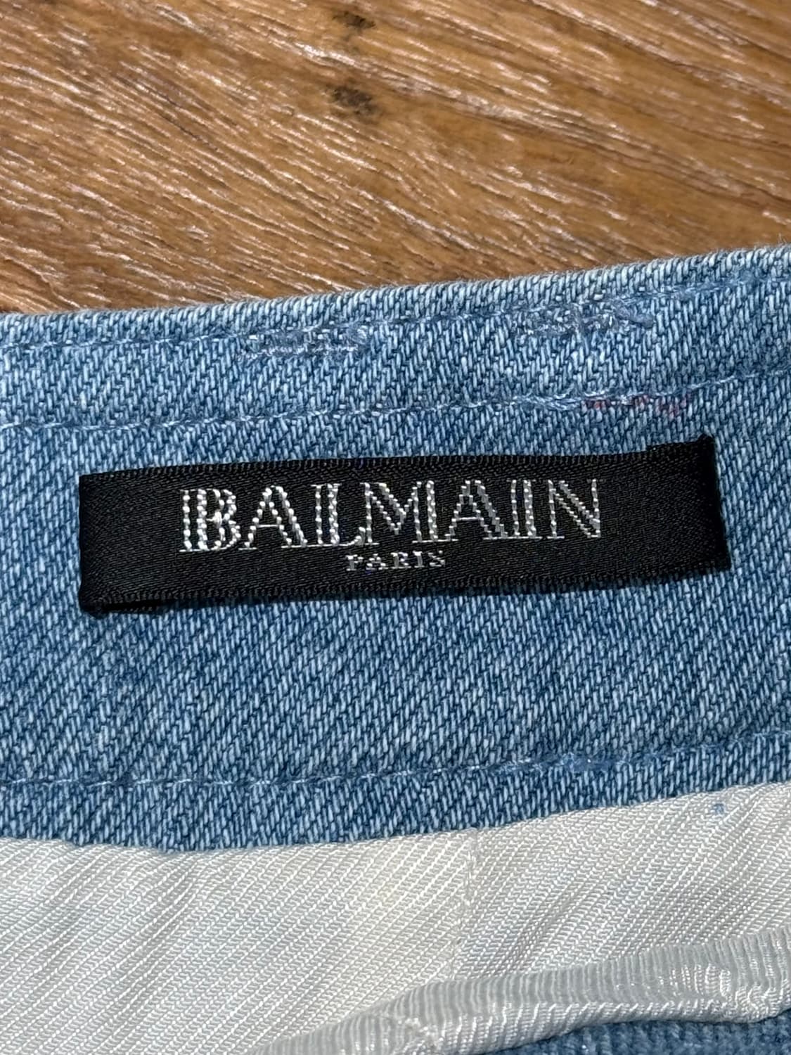 발망 트위드 패널 데님 골드 버튼 미니 스커트 상품이미지7