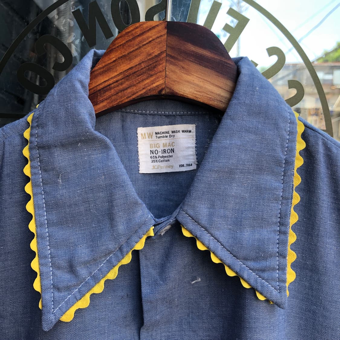 70s Bigmac chambray shirt-M 상품이미지4