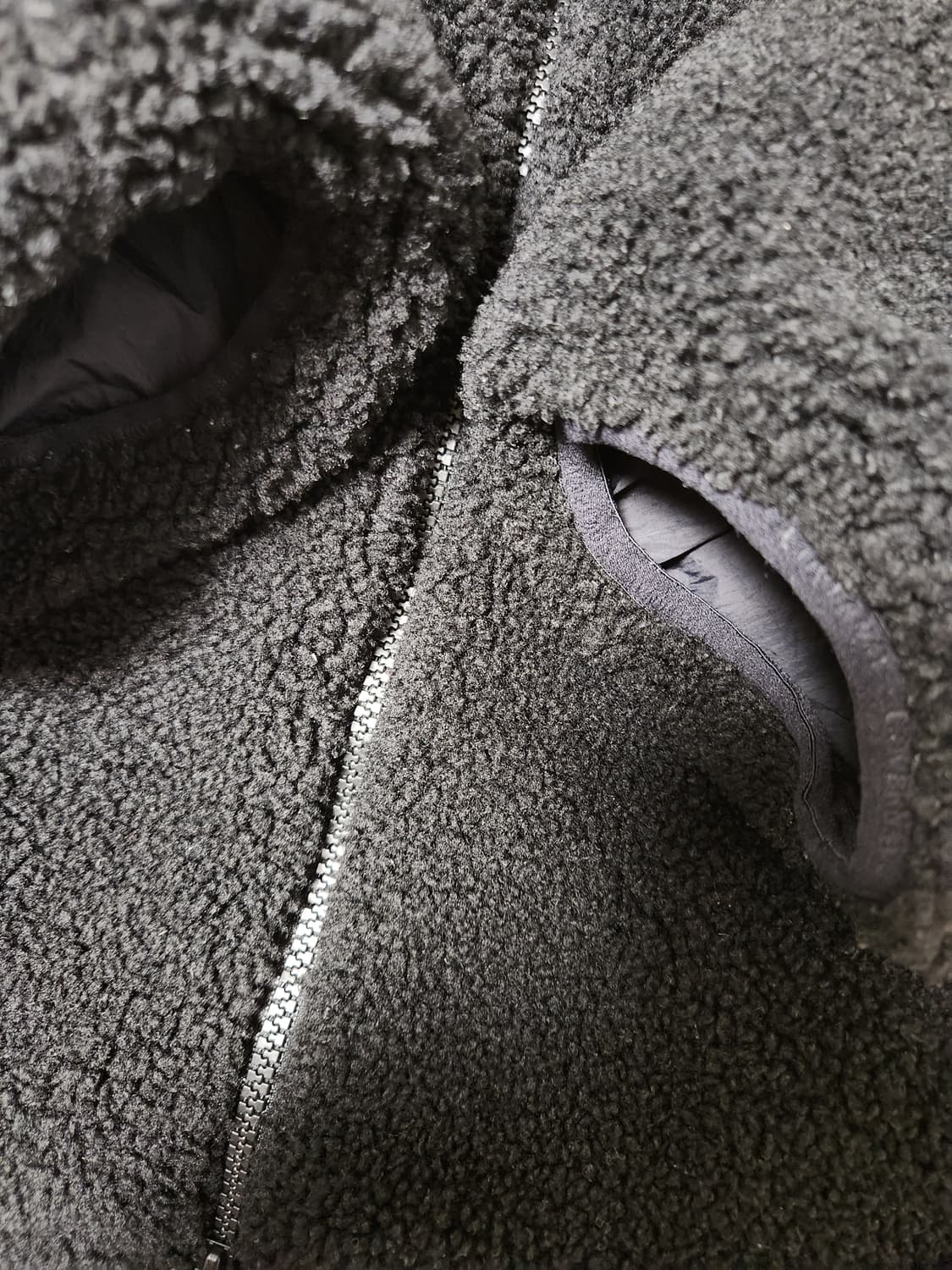 새상품급)커버낫 리버시블 컴피보아 집업 플리스 양면 자켓 사이즈100(L 상품이미지7