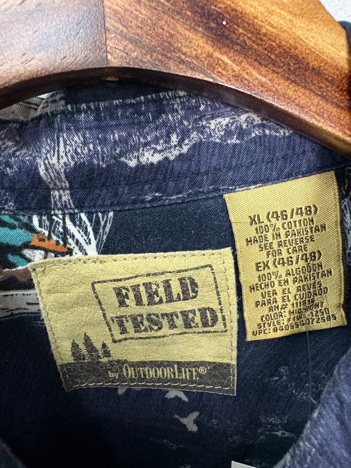 빈티지 아웃도어라이프 패턴 헌팅셔츠 A3624 상품이미지6