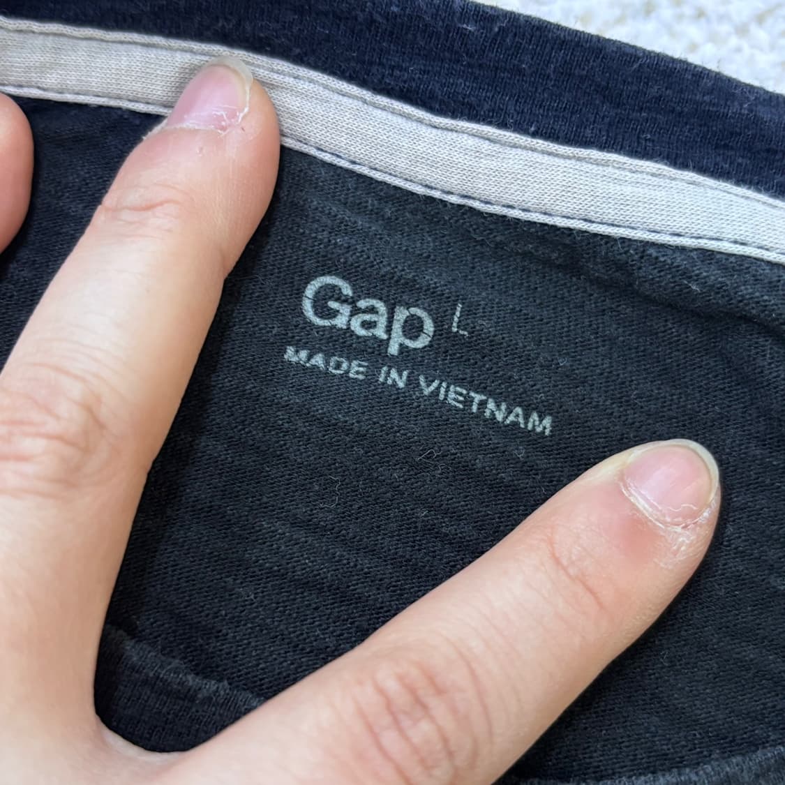 L 갭 라운드넥 반팔 티셔츠 0312E 상품이미지3