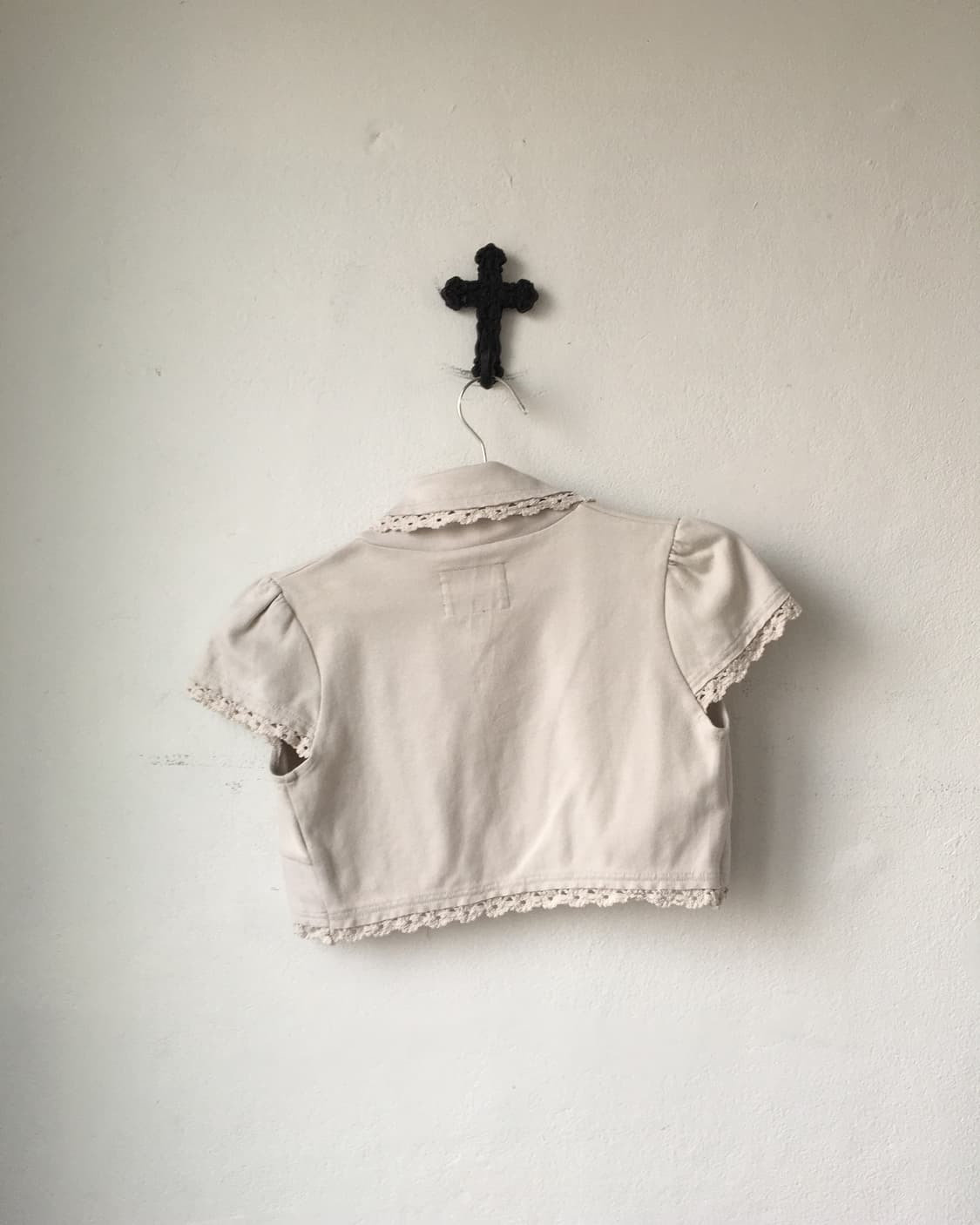 Lace trimming boleroLace trimming bolero 상품이미지2