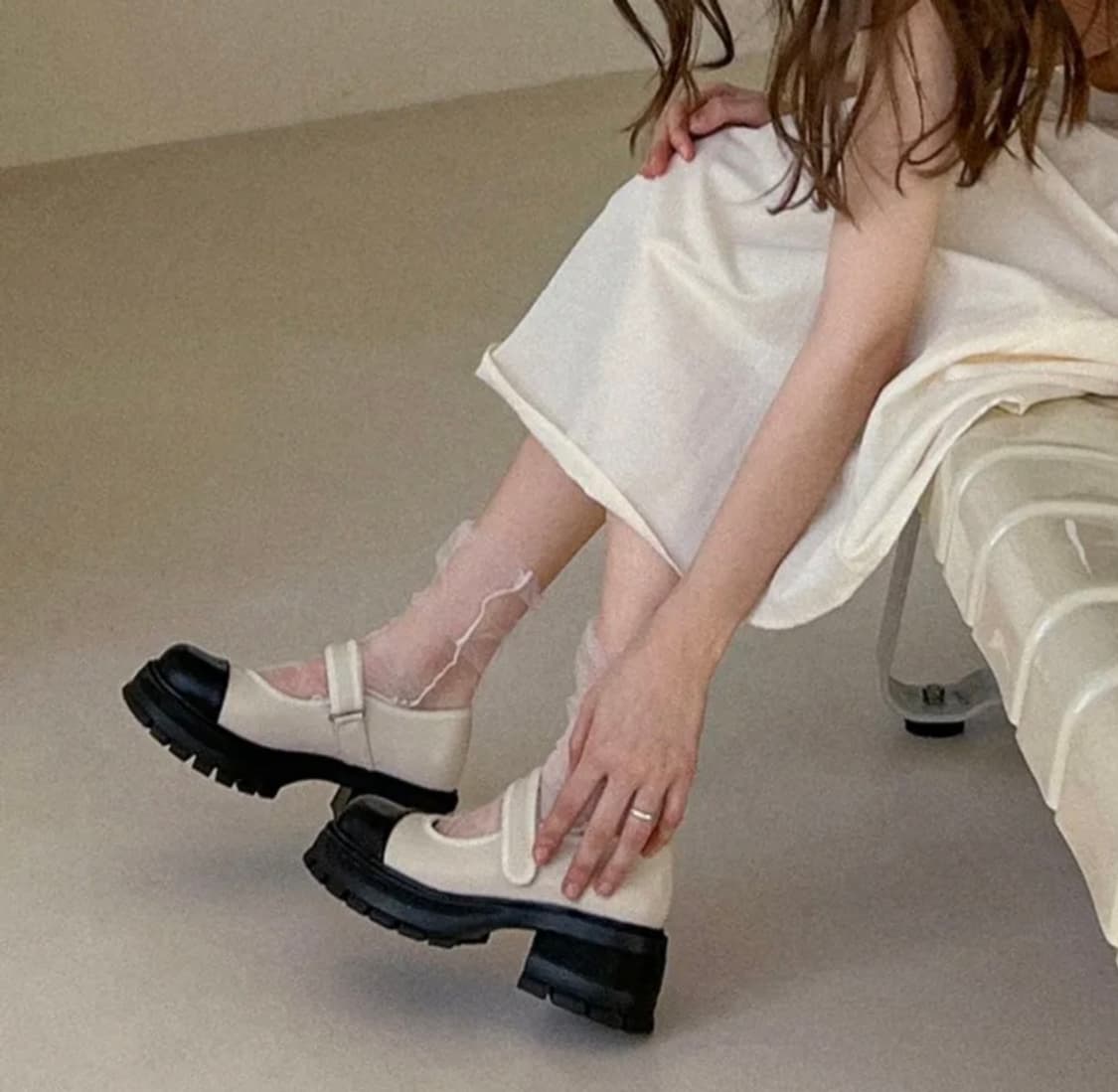 메리제인 플랫폼 로퍼/구두/새상품 상품이미지1