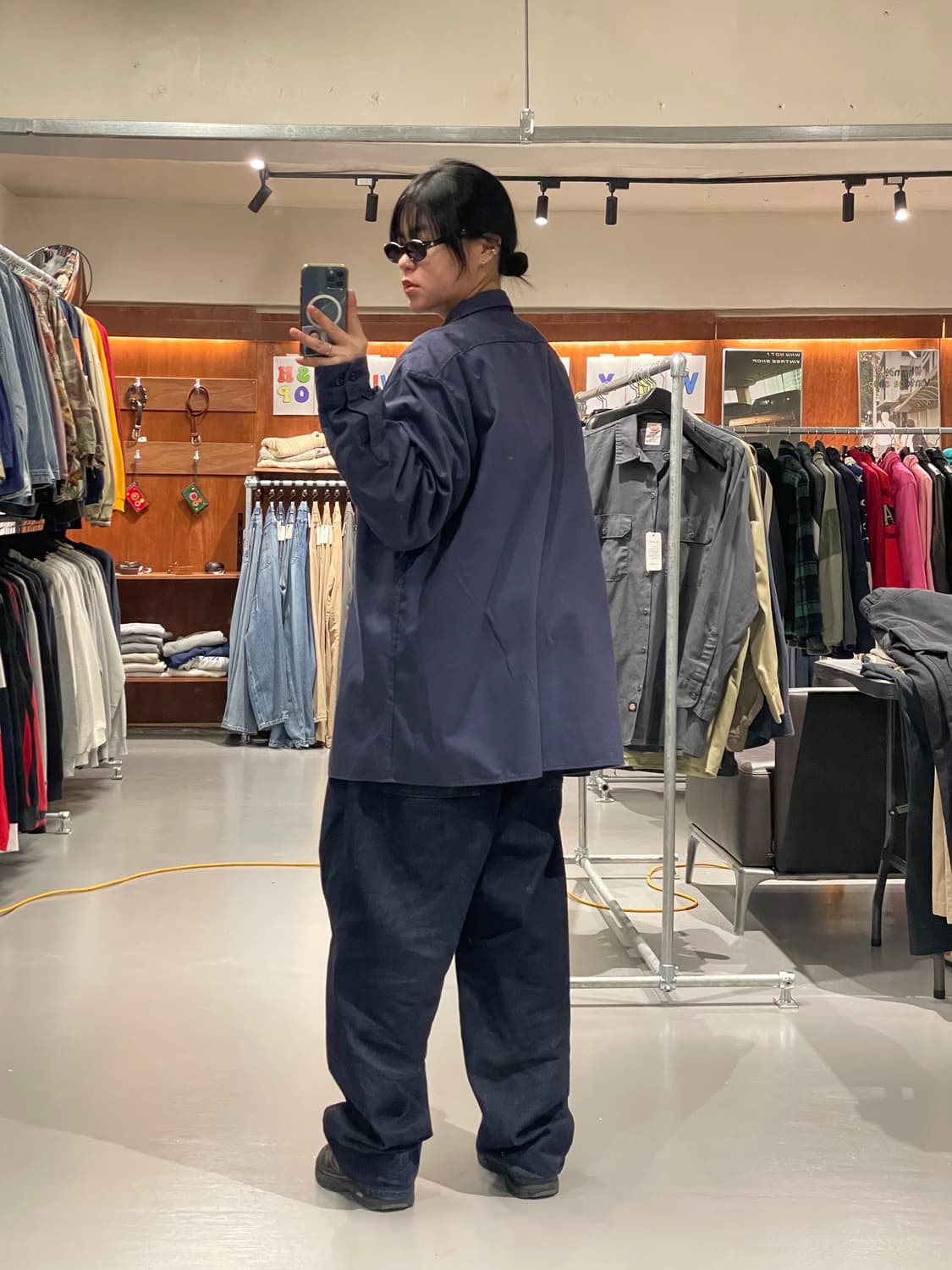 디키즈 워크 셔츠(네이비)   상품이미지7