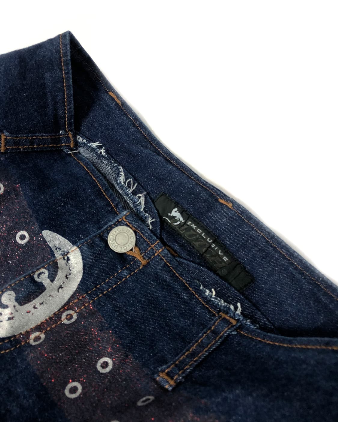 CLUTCH 벨트 프린트 데님 스커트  상품이미지6