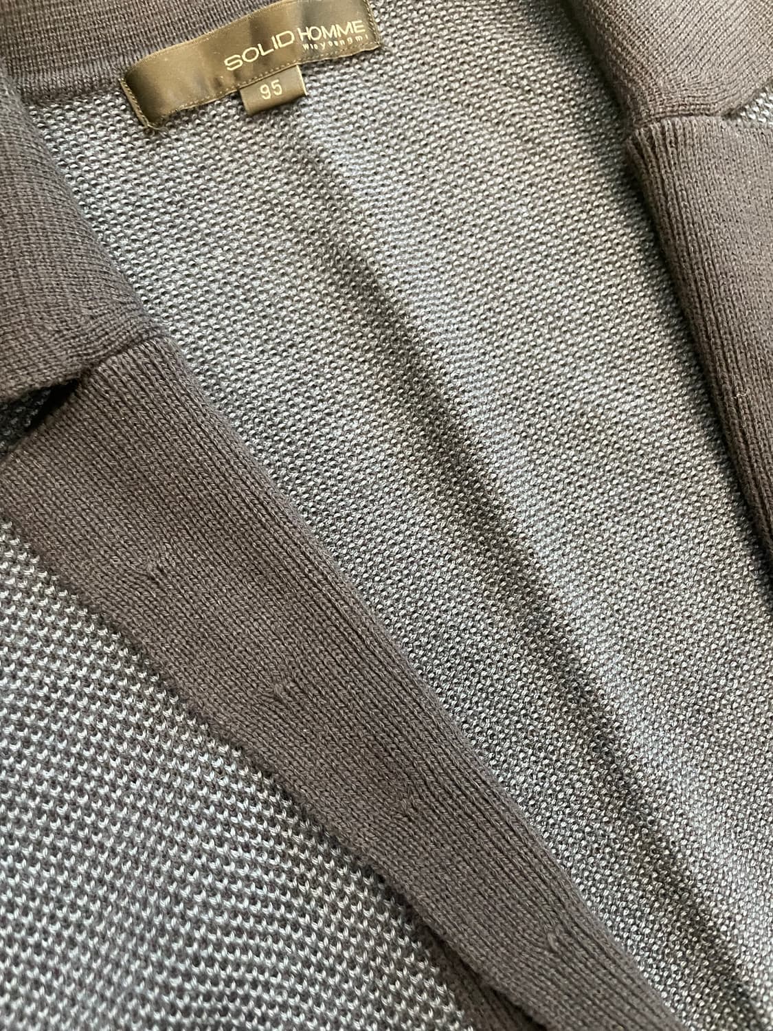 솔리드옴므 자가드 니트 가디건 95 상품이미지4