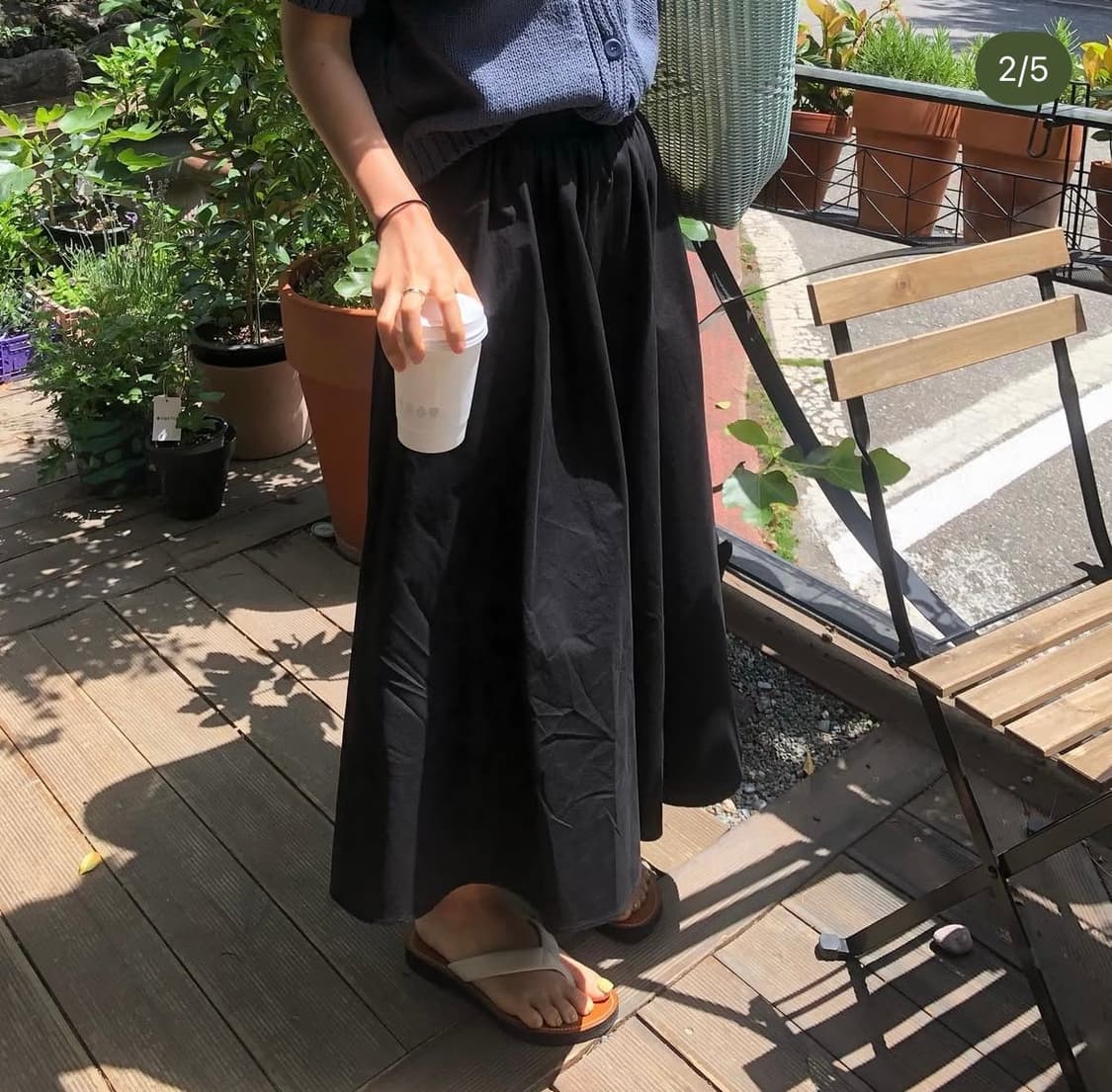 Haag paper skirt 헤이그 페이퍼 스커트 white/s 상품이미지4