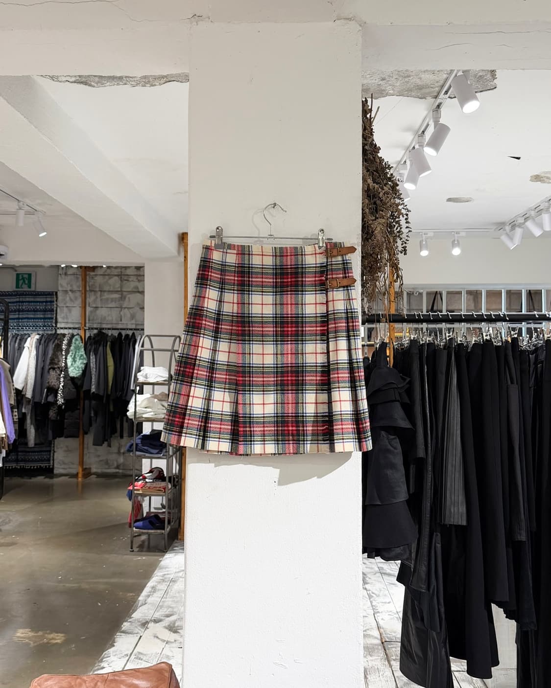 랄프 로렌 플리츠 플래드 미니스커트 상품이미지1