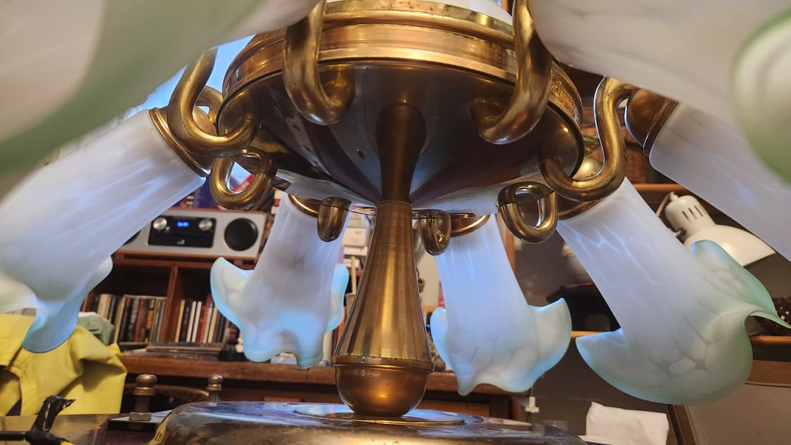 엔틱 상들리에 9구 오팔린 상품이미지6