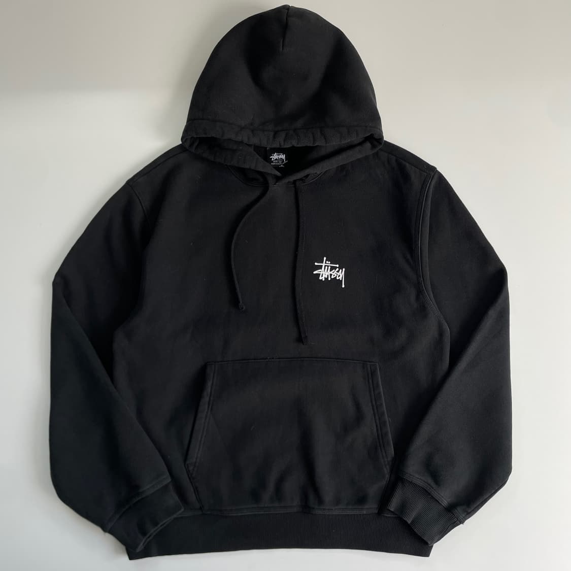 Stussy  스투시 스탁로고 블랙 후드티 상품이미지2