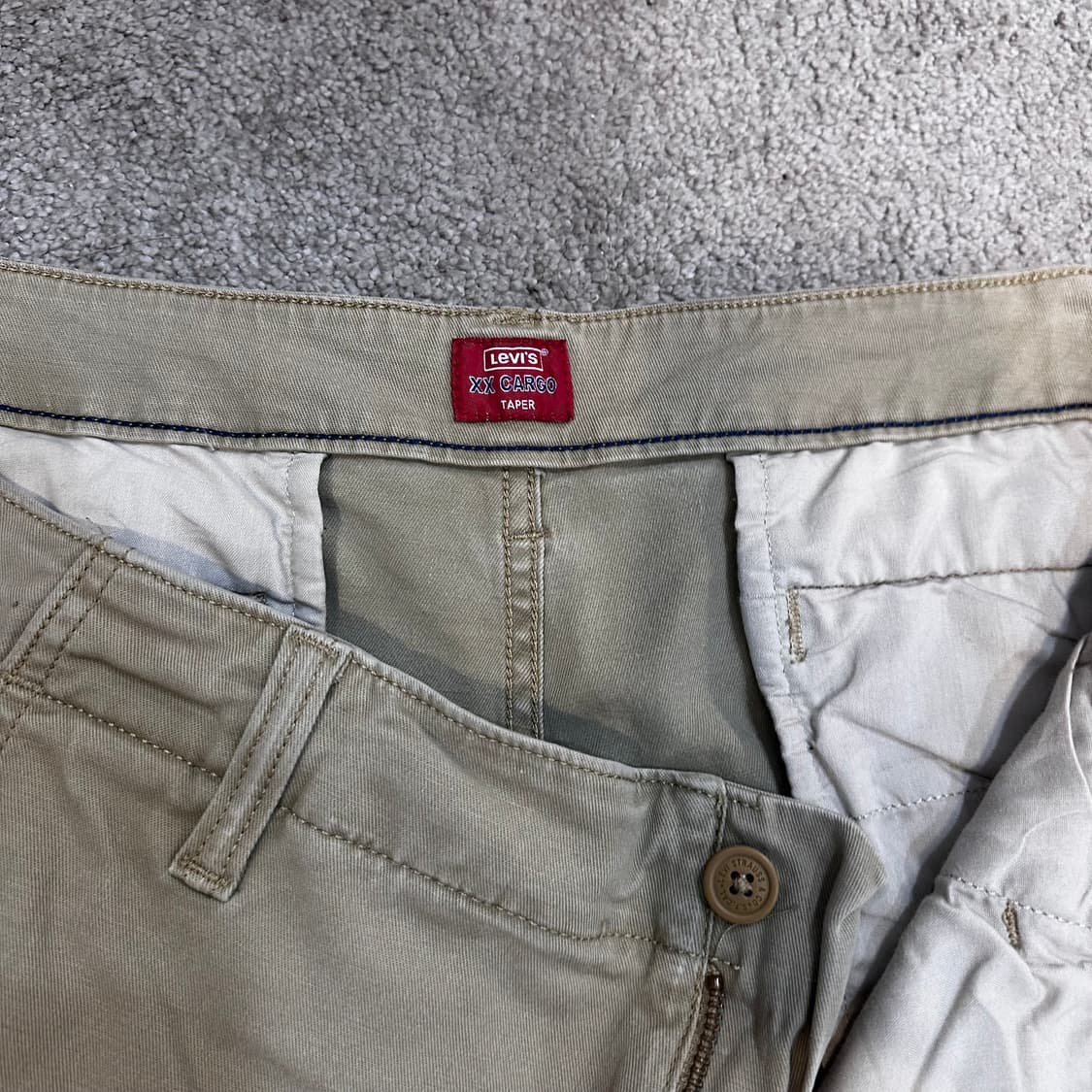 리바이스 베이지 카고 테이퍼 팬츠(36) 상품이미지3