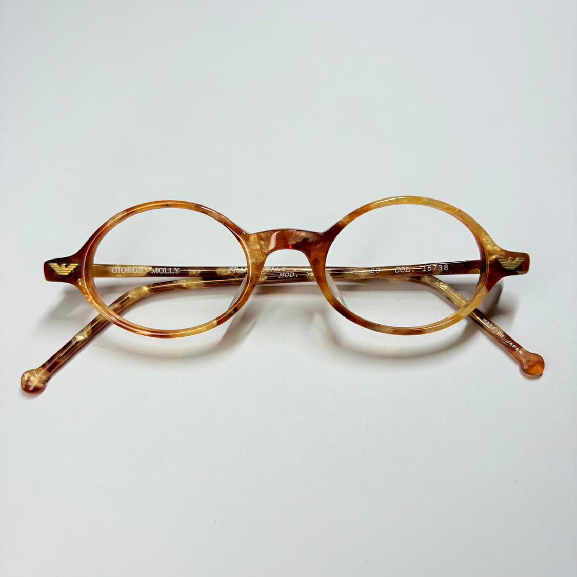 [희귀]빈티지 오벌형 안경 [조르지오 몰리(GIORGIO MOLLY)] 상품이미지1