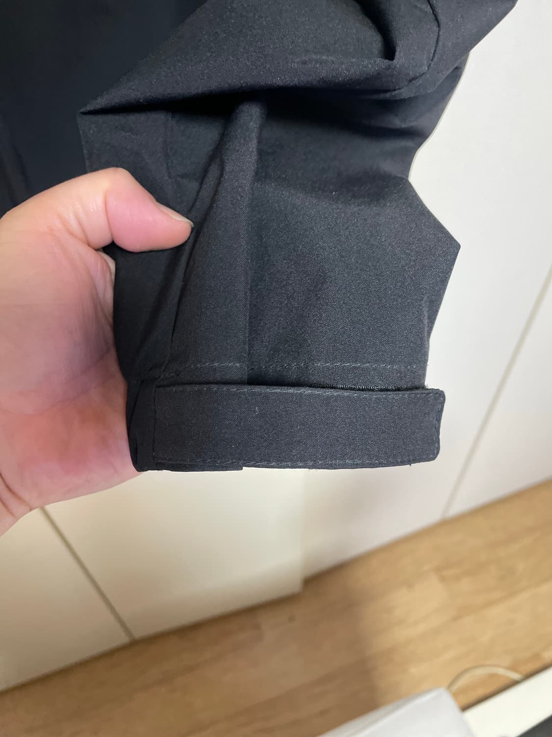 무인양품 블랙 라그랑 후드 발수 바람막이 L 상품이미지6