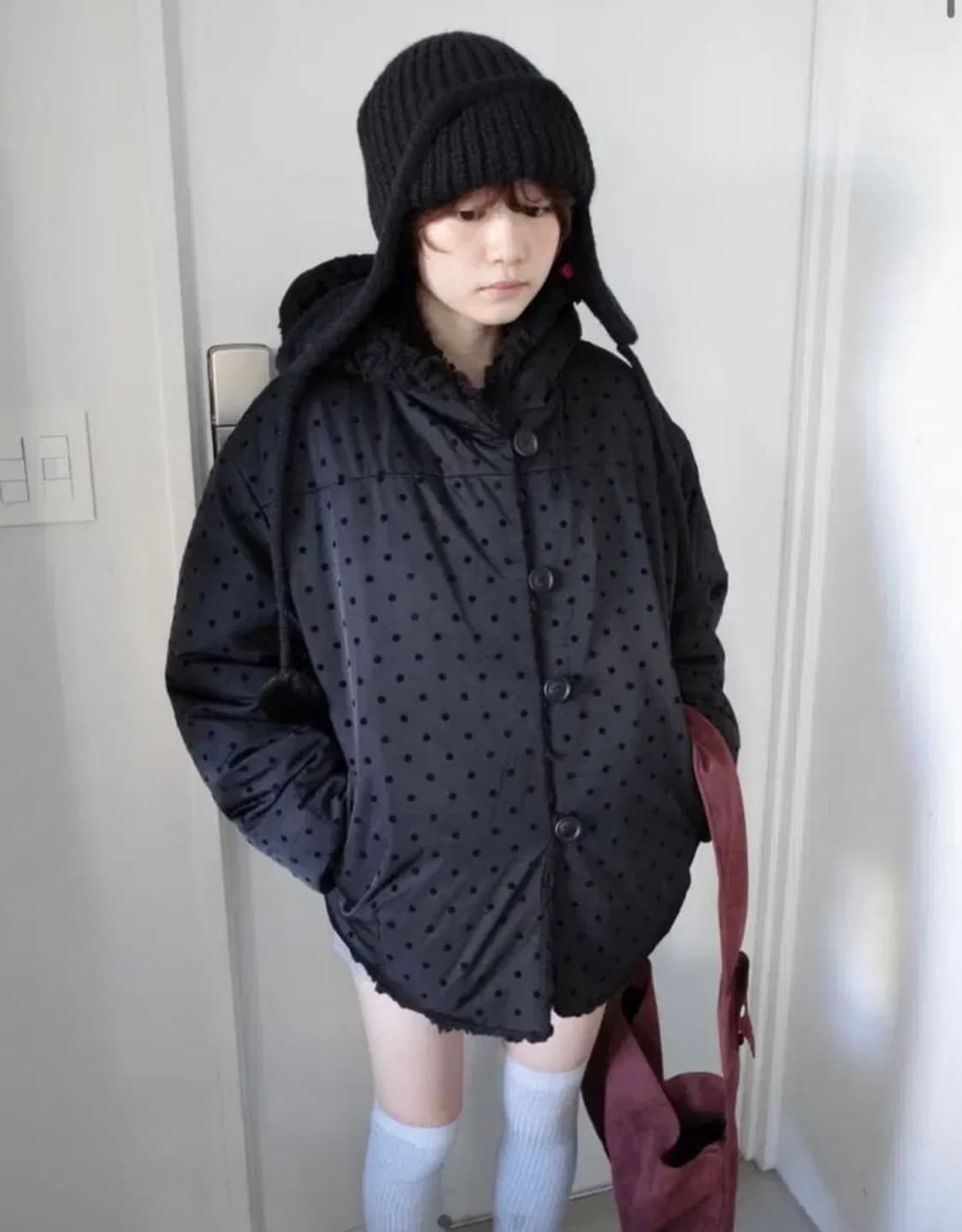 인앤양하모니 리버시블 퍼자켓 상품이미지1