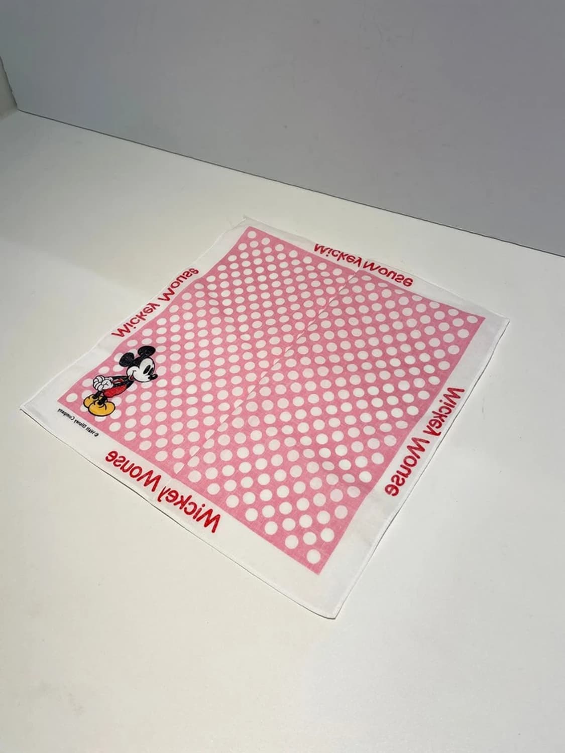 디즈니 미키마우스 00's 재팬 쁘띠 반다나 손수건 A1360 상품이미지3