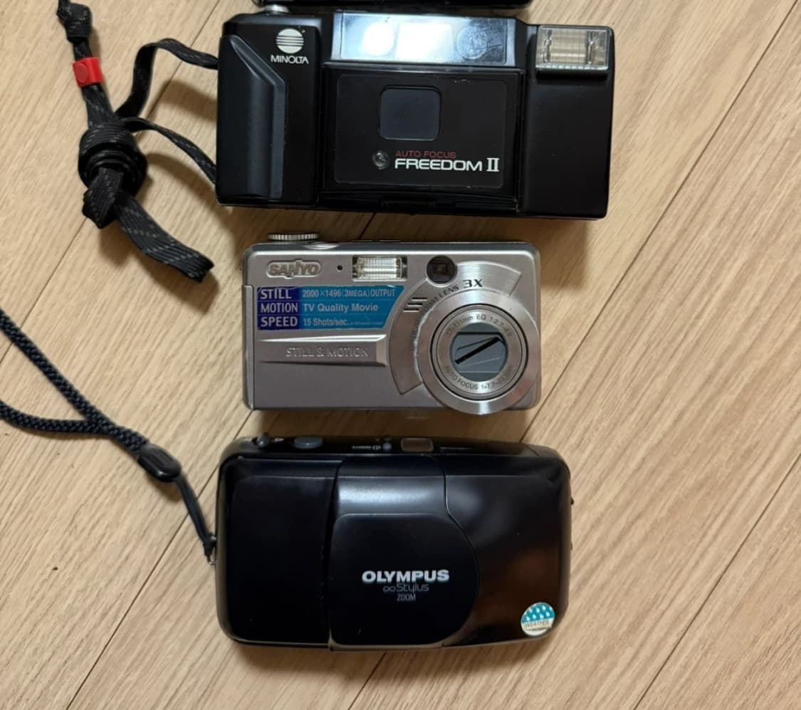 구형 카메라 3종 (미놀타, 산요, 올림푸스) 일괄 상품이미지1