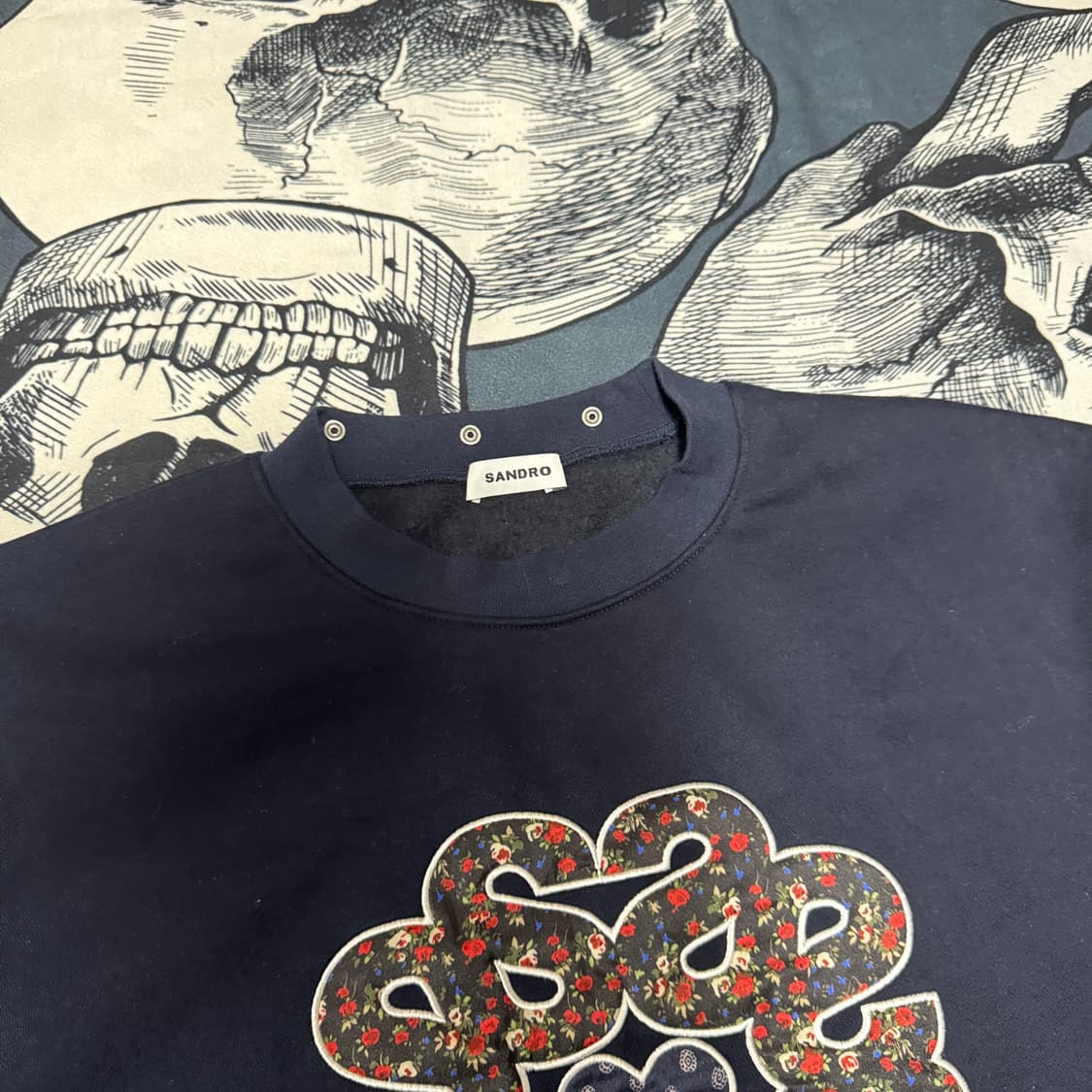 산드로 러플칼라 스웻 기모맨투맨 40사이즈 여성 L 상품이미지5