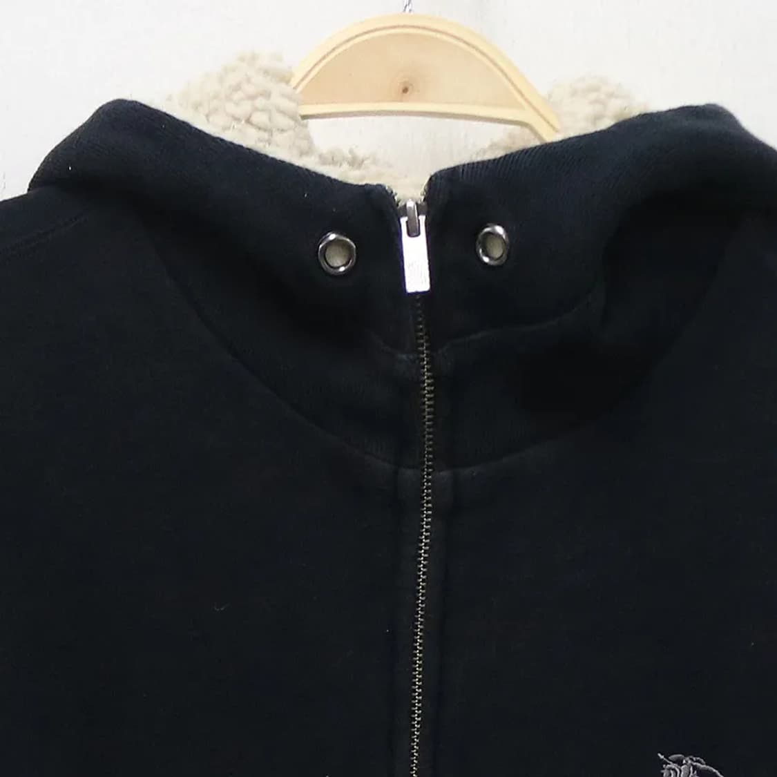 버버리 블랙라벨 뽀글이 후드 집업 60117 상품이미지3