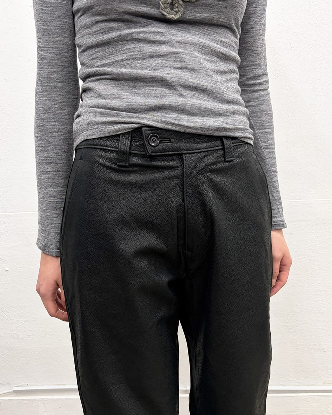 요시유키 코니시 고트스킨 레 팬츠 상품이미지4