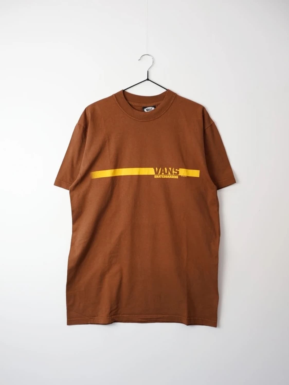 00's Vans USA Logo Line Brown Tee 상품이미지3