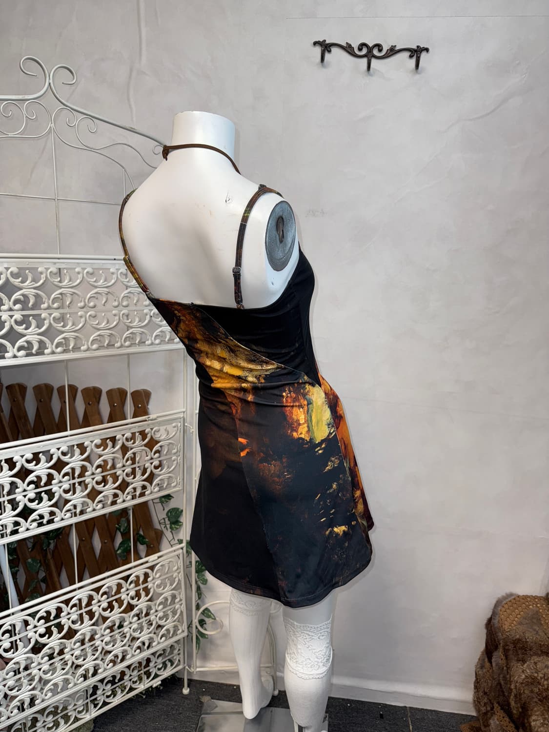 Mystic graphic unbal shirring ops 상품이미지7