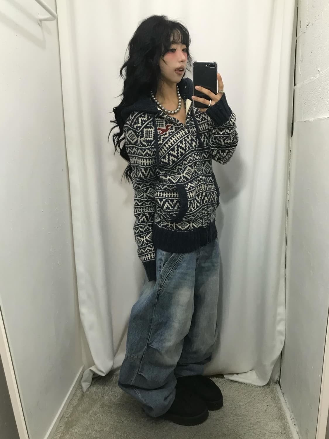 Hollister Knit Hood Zip-Up 상품이미지4