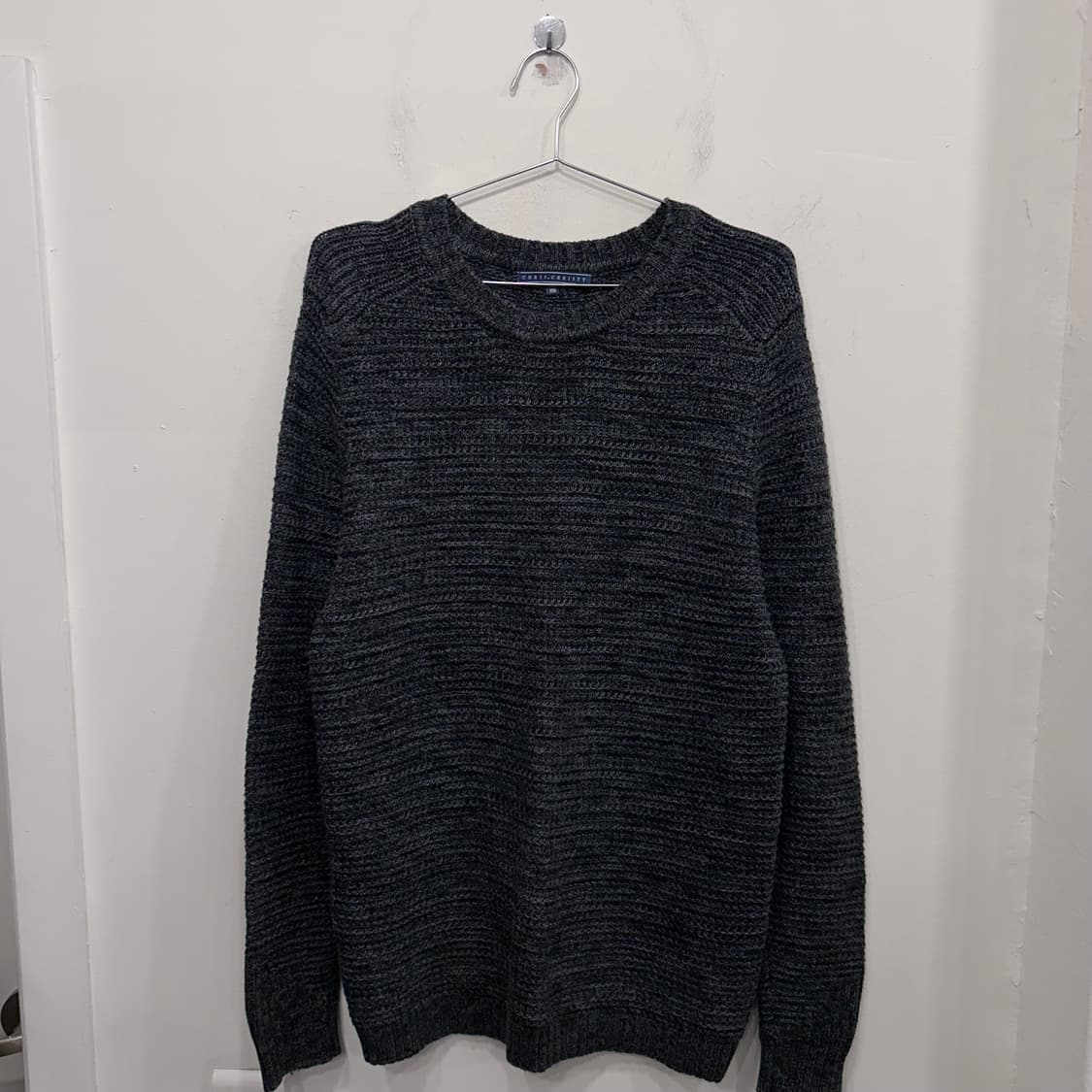 크리스 크리스티 코튼 라운드 무지 니트 상품이미지2