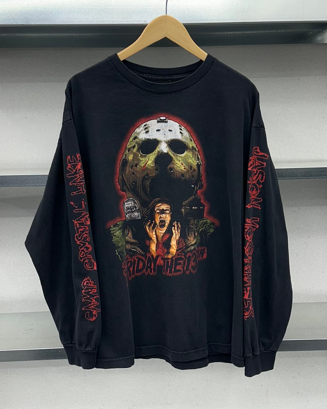 (XL)00'S 13일의 금요일 빈티지긴팔-M1726 상품이미지1