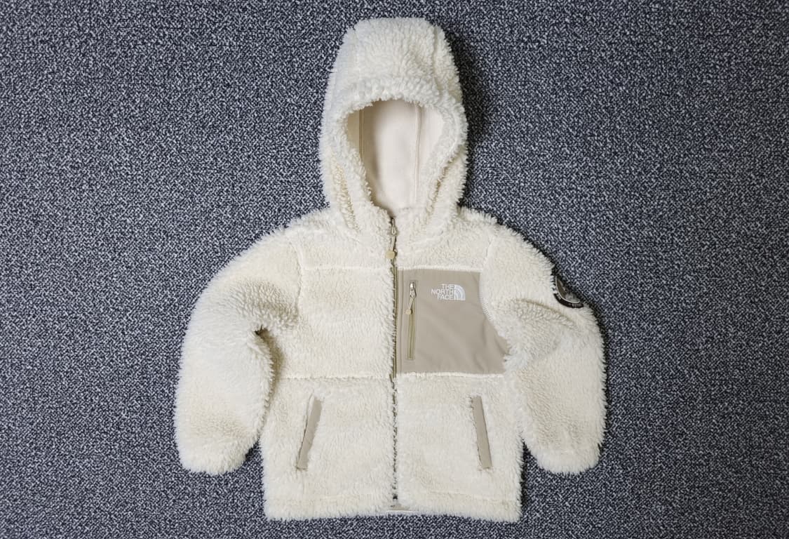 [무료배송][110]노스페이스 키즈 양털 후리스 덤블집업 상품이미지1