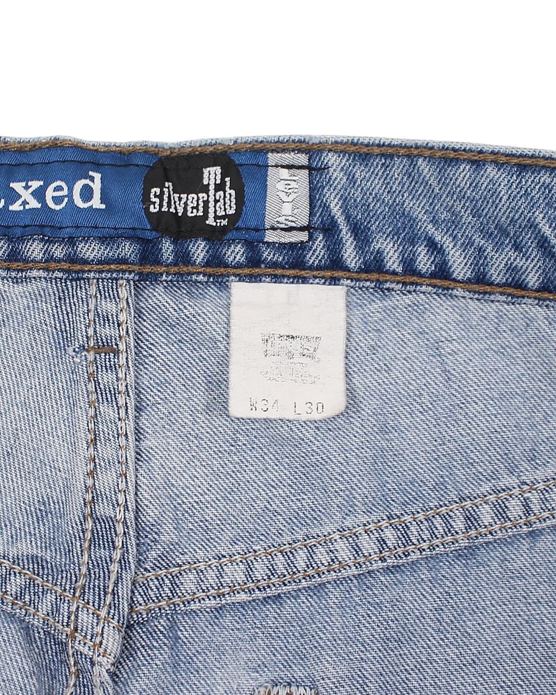 1995 USA 리바이스 실버탭 릴렉스드 데님 팬츠 빈티지 미국제 상품이미지4