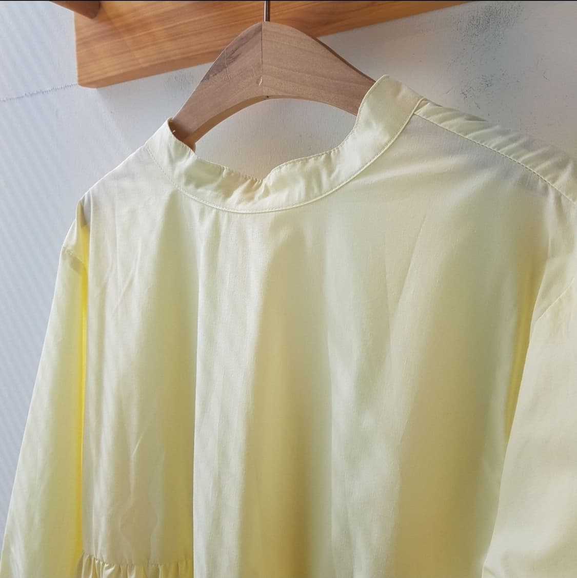 프릭스토어 벌룬 슬리브 베스트 레이어드 원피스 상품이미지5