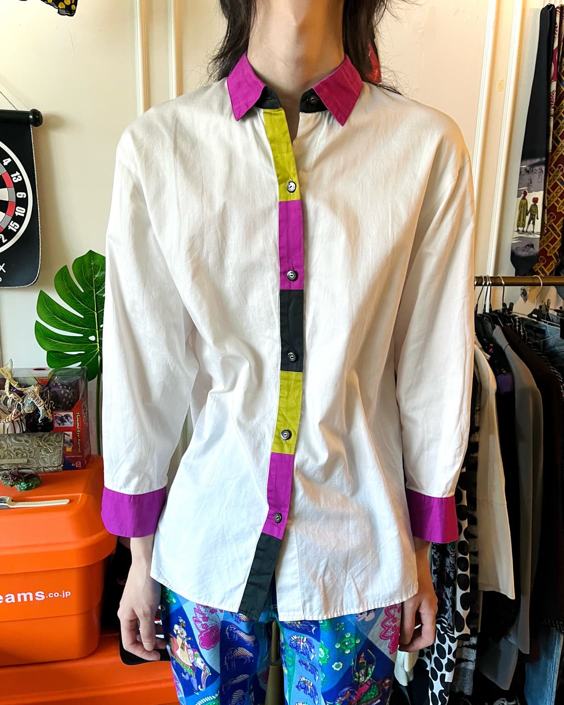 JUNKO KOSHINO Old Color Block Shirt 상품이미지2