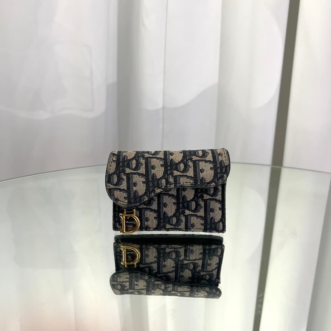 [정품] 디올 오블리크 새들 카드지갑 상품이미지1