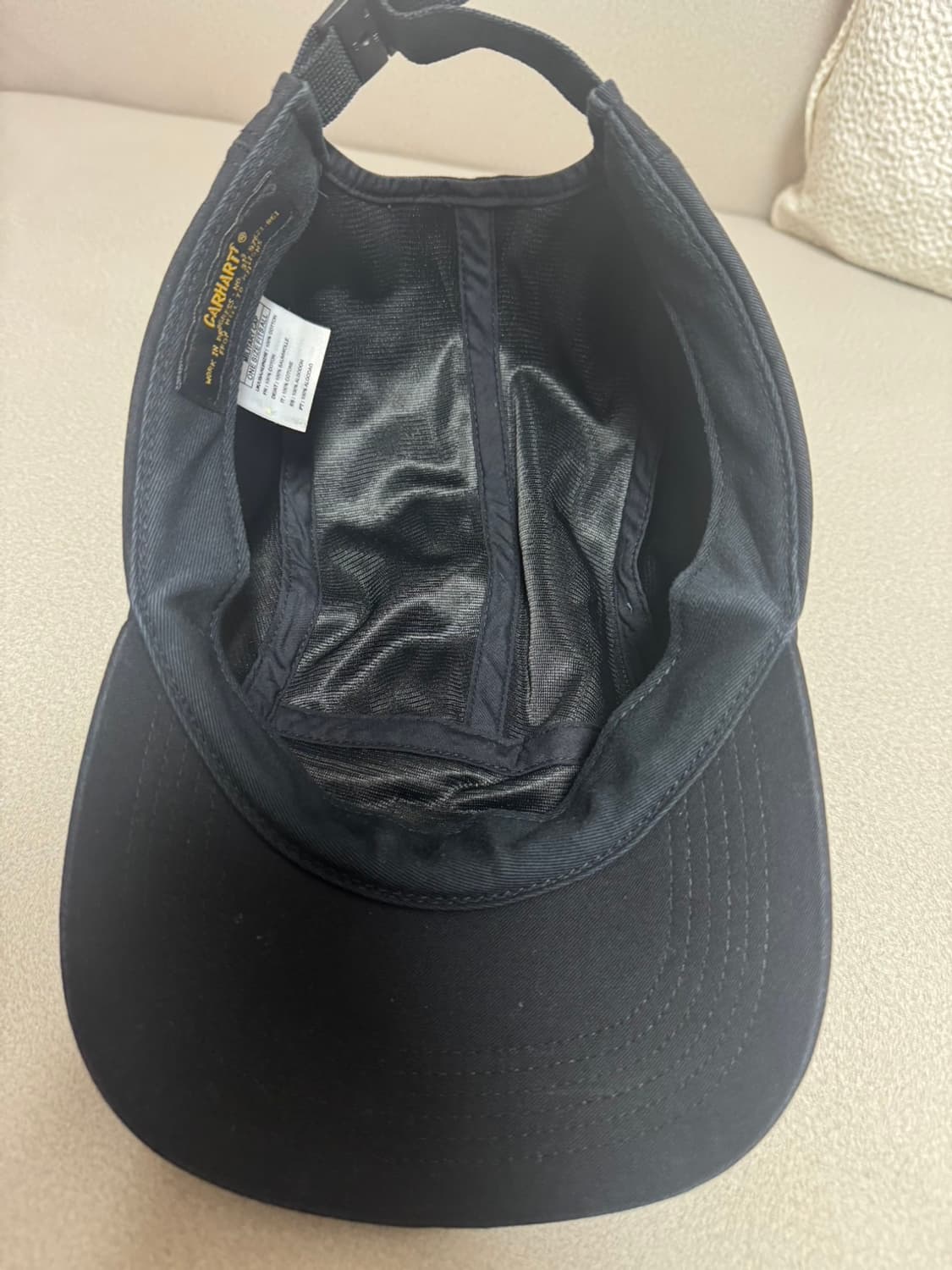 칼하트WIP 캠프캡 블랙 상품이미지3