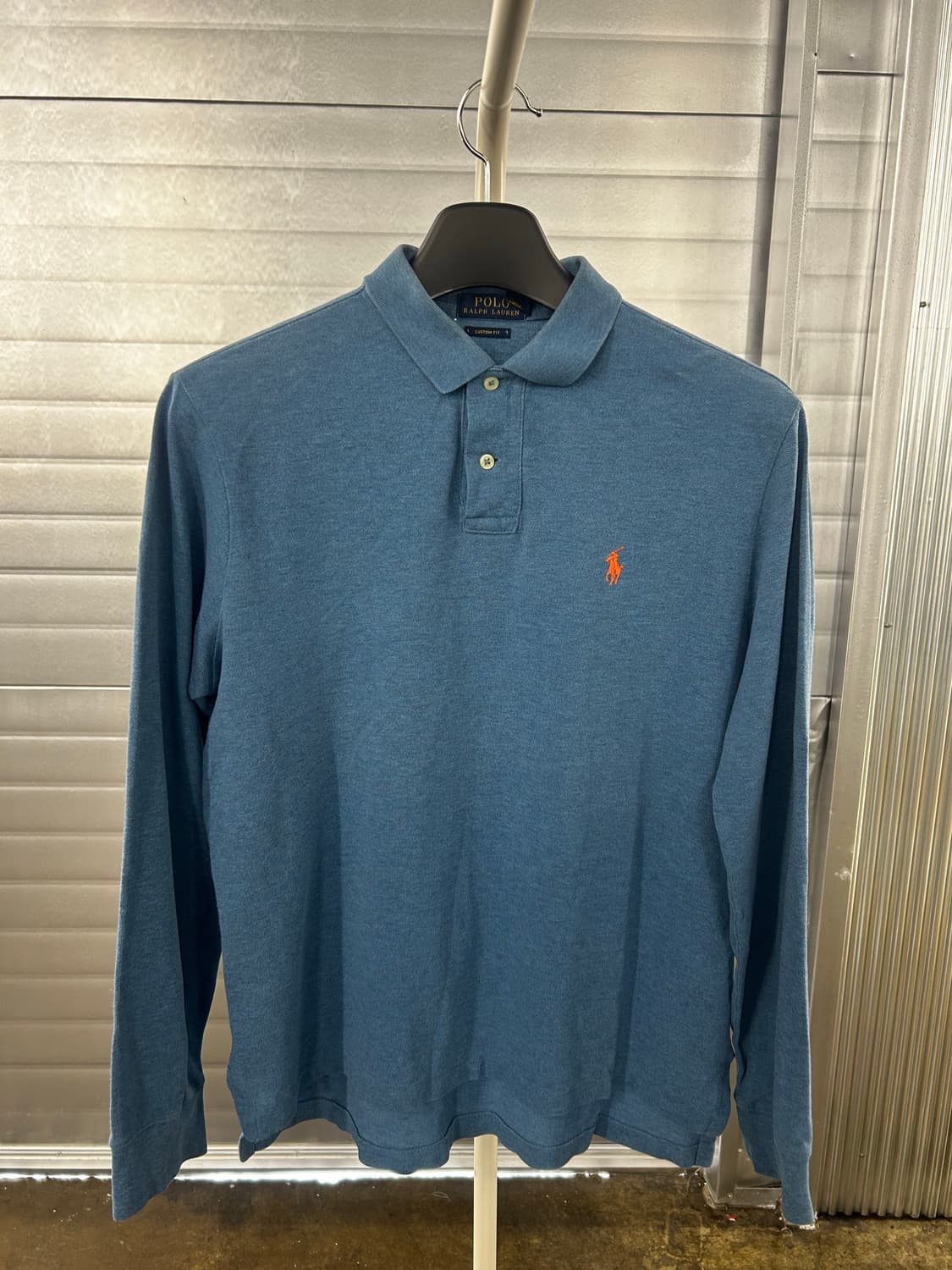 Ralph Lauren Longsleeve Polo Shirt Blue 상품이미지2