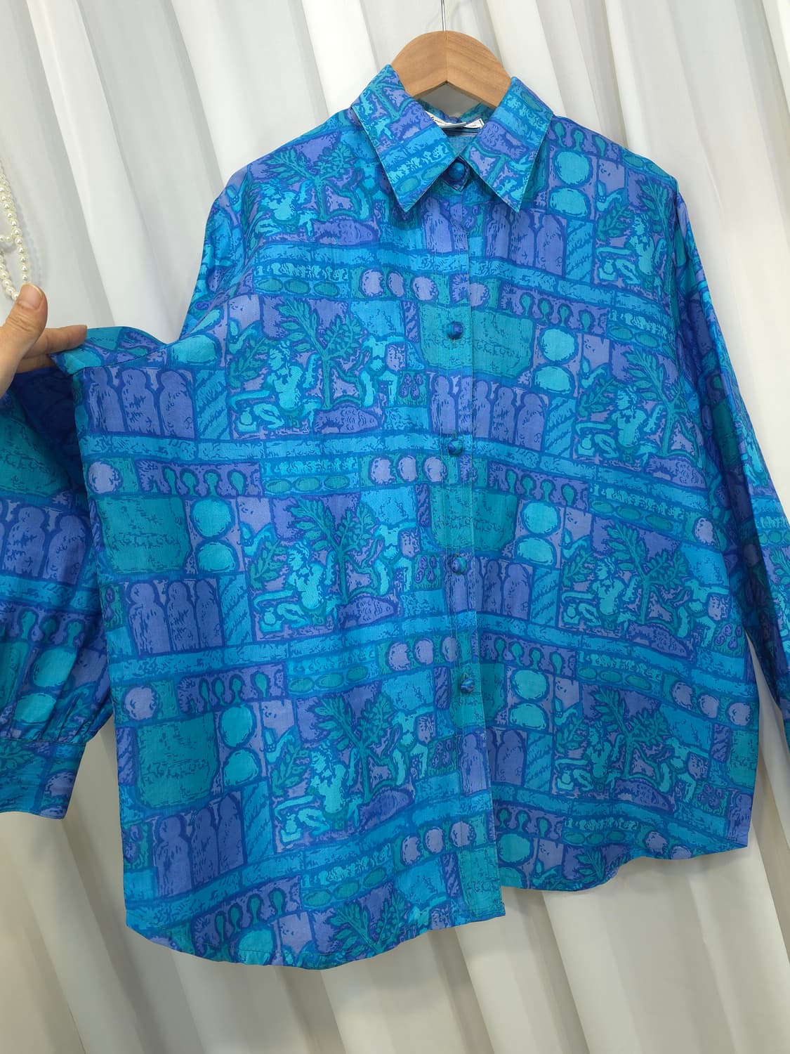 태국실크 100% 블라우스 상품이미지9