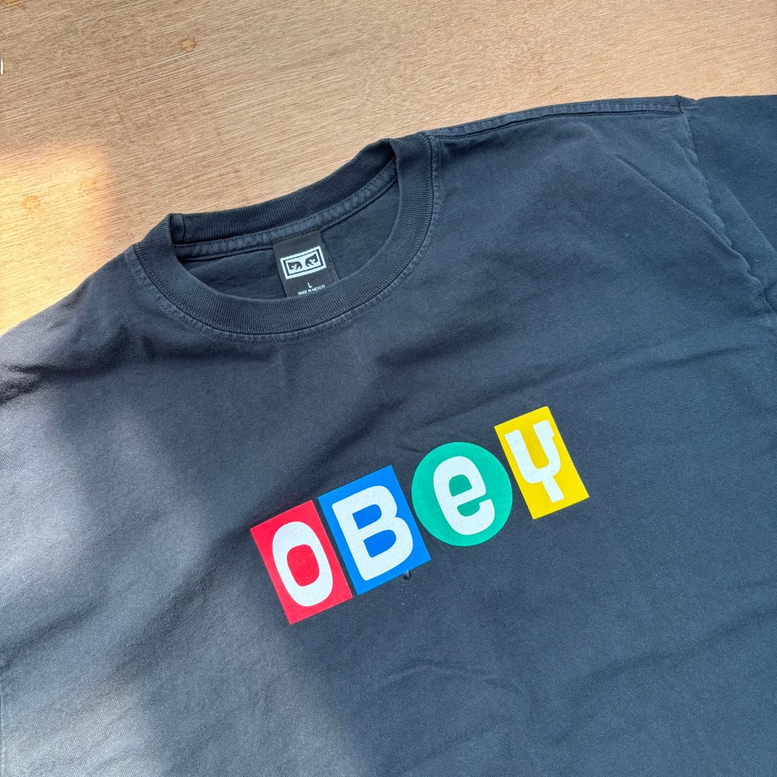 OBEY Multi-Color Block Logo Tee  오베이 상품이미지3