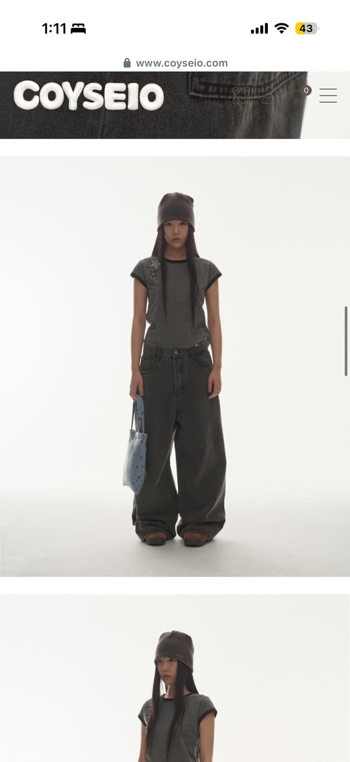 코이세이오 흑청 데님 상품이미지1