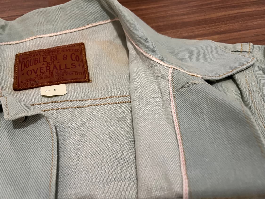 더블알엘 RRL 셀비지 데님 워싱 산타페 워크 자켓 사이즈 M 상품이미지6