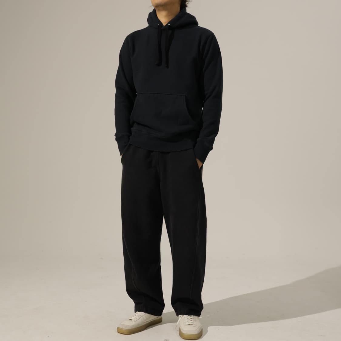 AVIREX 아비렉스 올블랙 후드 스웻 상품이미지4