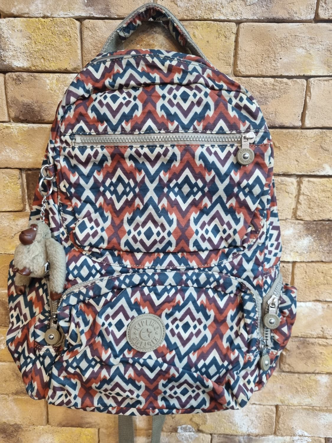 키플링 패턴 백팩 상품이미지1