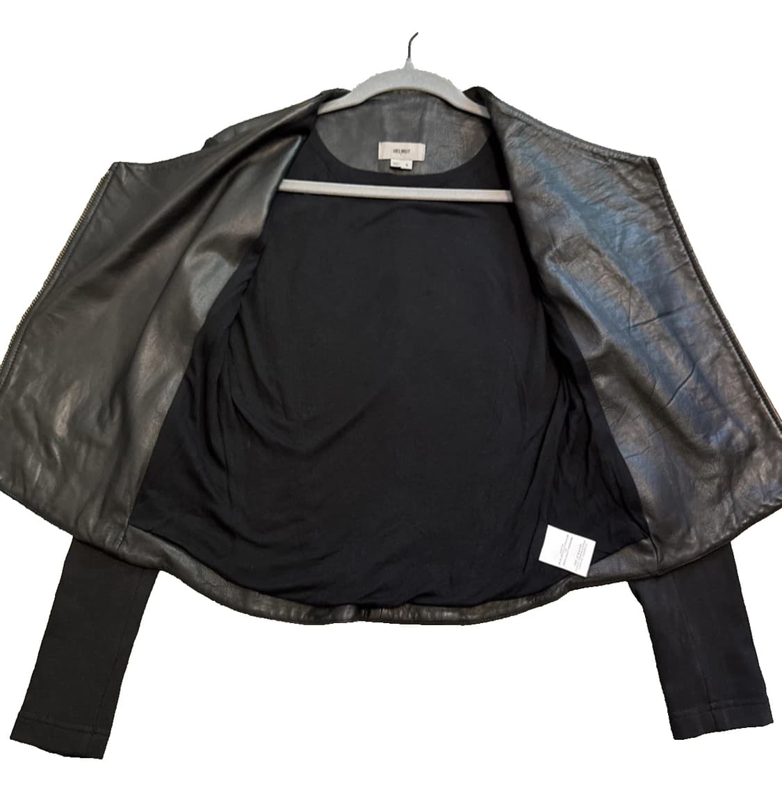 헬무트 랭 레더 패널 믹스 모토 자켓 상품이미지3