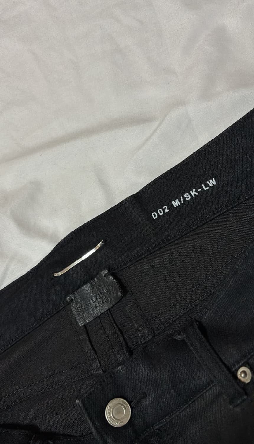 생로랑 15fw 지퍼 블랙진 34 상품이미지3