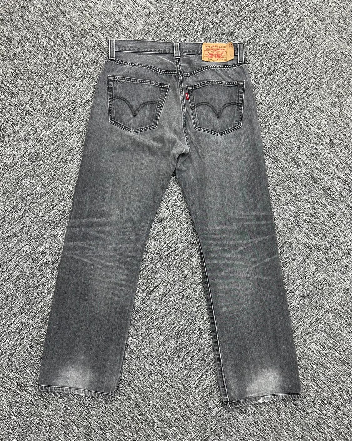 (허단42)00'S 리바이스 501 흑청-M1076 상품이미지5