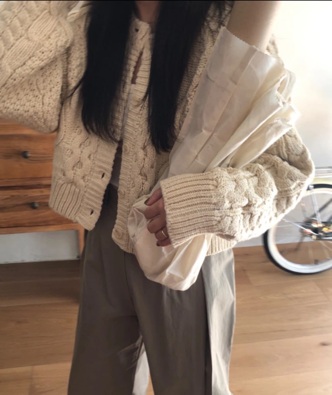 크롭 가디건 상품이미지1