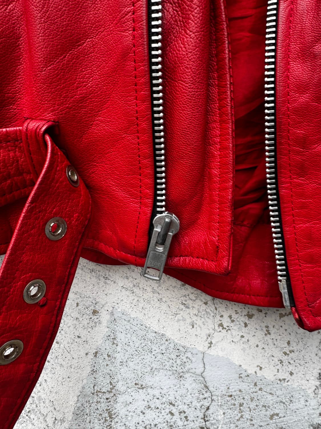 ~90‘s Double Rider Leather Jacket 상품이미지9