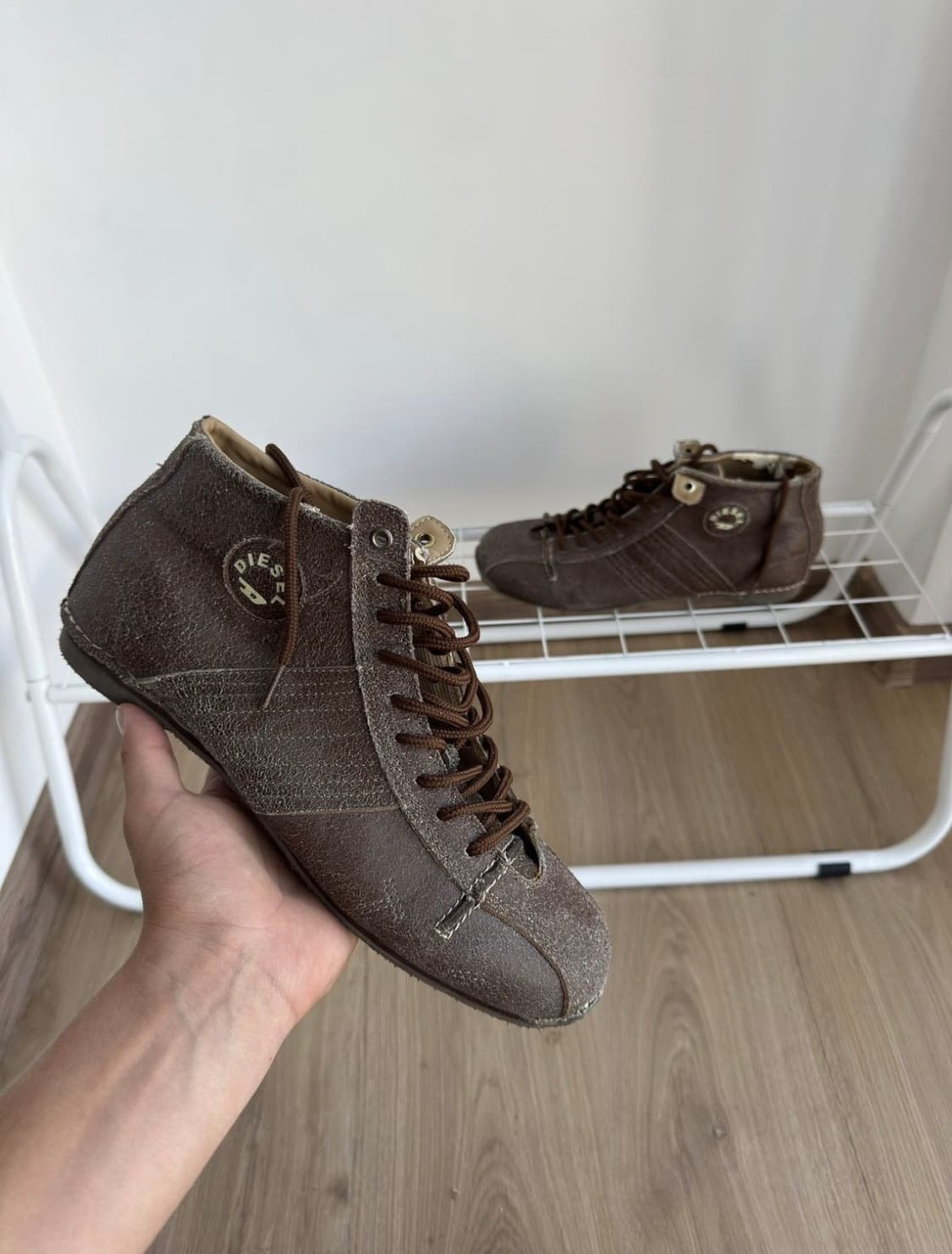 Diesel Brown Leather Boots (290) 상품이미지1